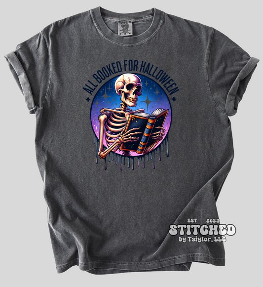 All Booked for Halloween - Skeleton (printed)