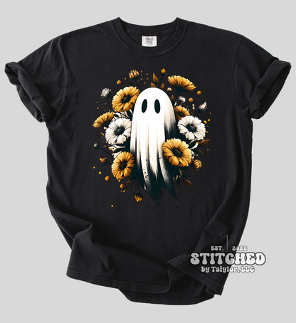 Ghost in Yellow Flowers Infant/Toddler/Youth (printed)