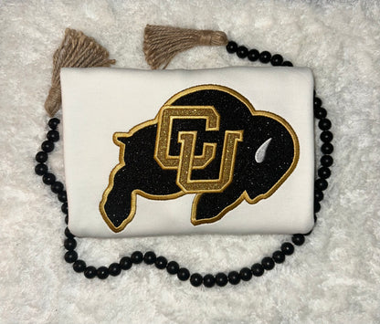 CU Buffaloes Glitter Logo - Embroidered