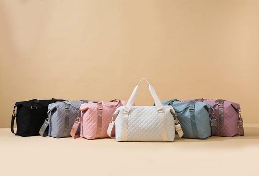 Quilted Weekender Bag with NAME