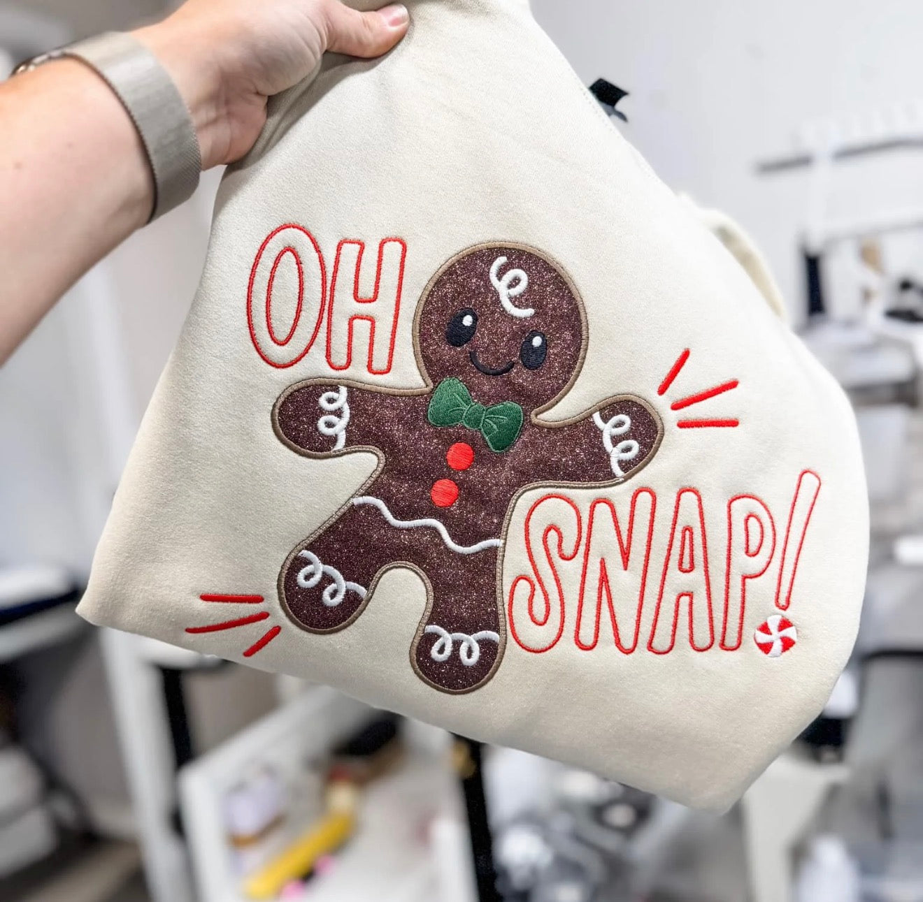 Oh Snap Glitter - Embroidered