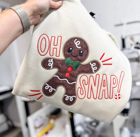 Oh Snap Glitter - Embroidered