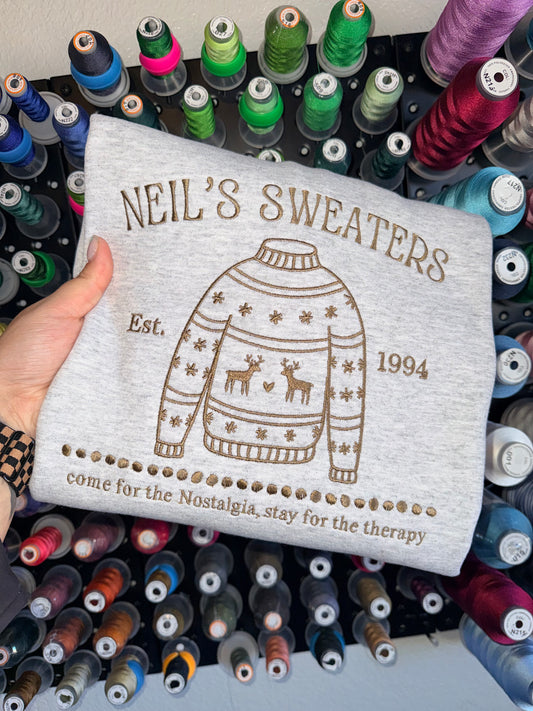 Neil's Sweaters - Embroidered