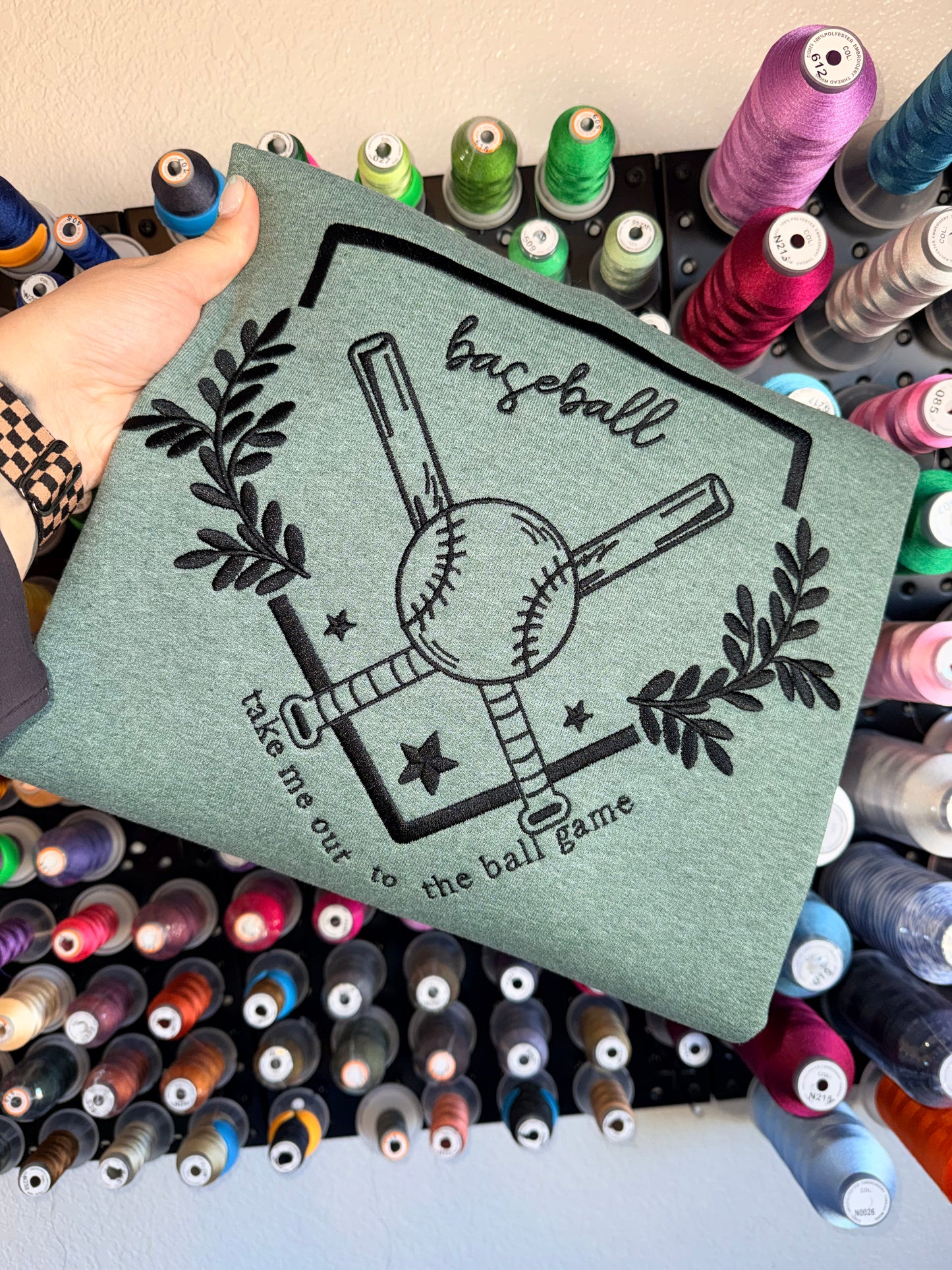 Baseball Take Me Out to the Ballgame - Embroidered