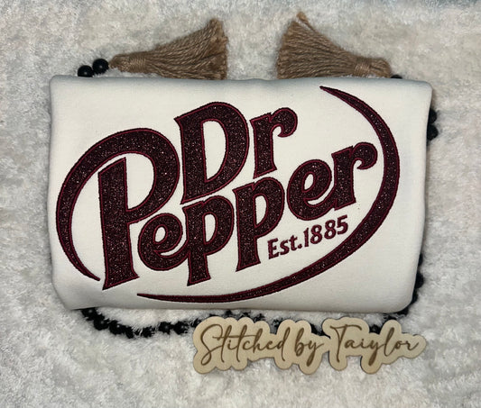 Dr. Pepper Glitter - Embroidered