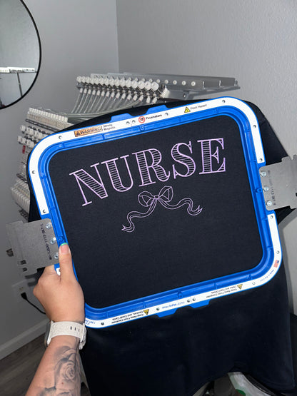 Nurse with Bow - Embroidered
