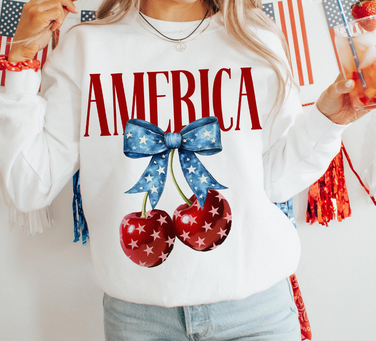 America Cherries Tee (printed)