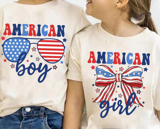 American Boy/Girl Tee (printed)