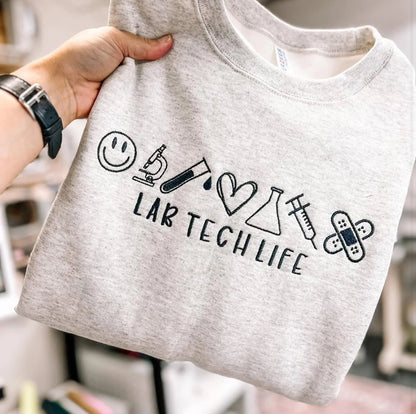 Lab Tech Life Icons - Embroidered