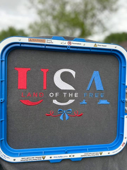 USA Land of the Free - Embroidered