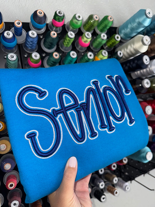 SENIOR PUFF - Embroidered