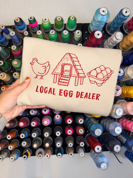 Local Egg Dealer Icons - Embroidered