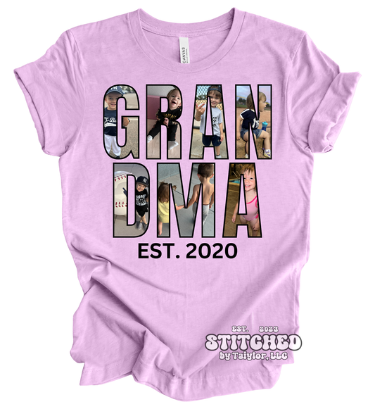 CUSTOM Photo Frame Word - (printed)