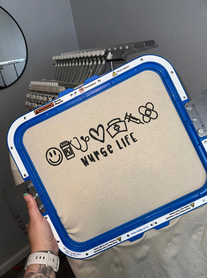 Nurse Life Icons - Embroidered