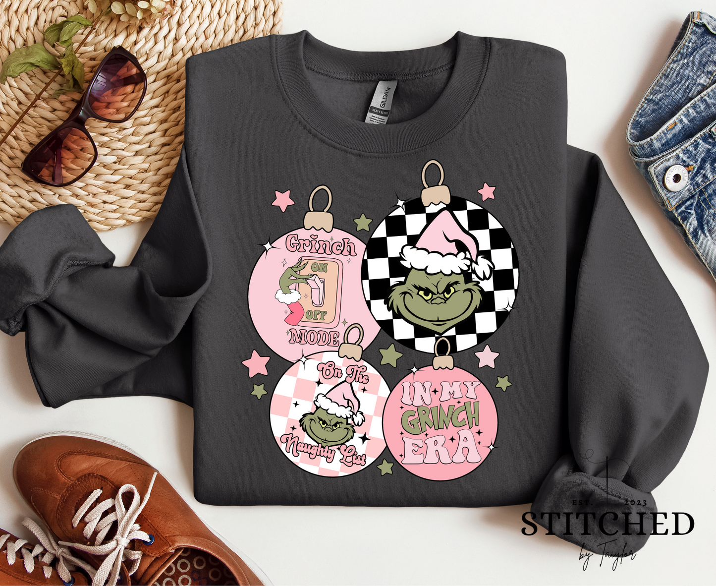 Grinch Ornaments (printed)