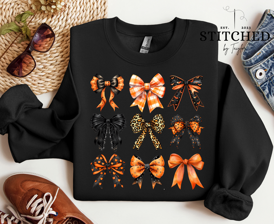 Black & Orange Bows (printed)