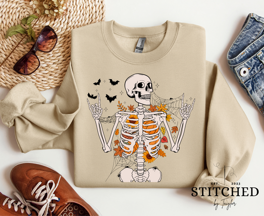 Rock On Skeleton (printed)
