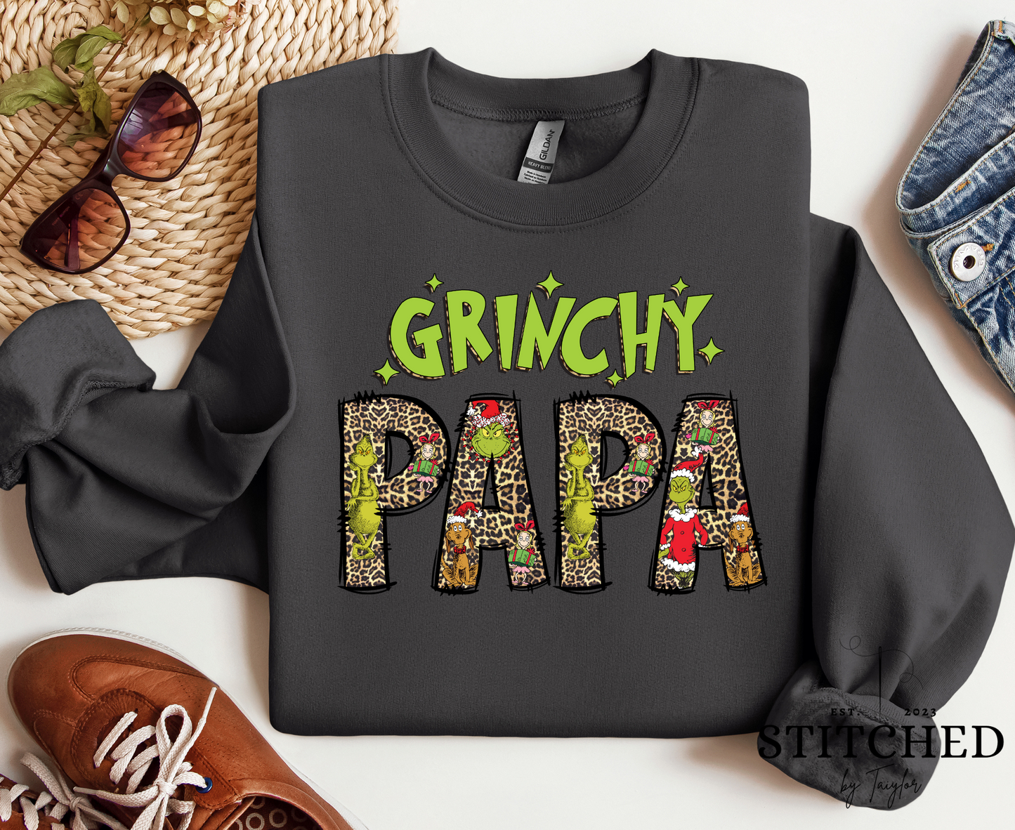 Grinchy 'CUSTOM' Leopard Print (printed)