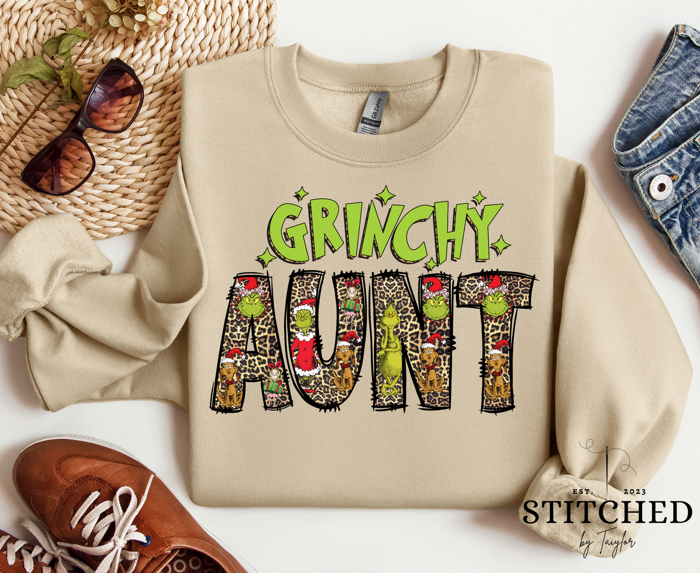 Grinchy 'CUSTOM' Leopard Print (printed)