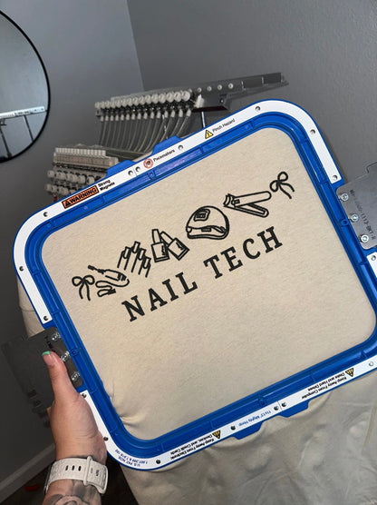 Nail Tech Icons - Embroidered