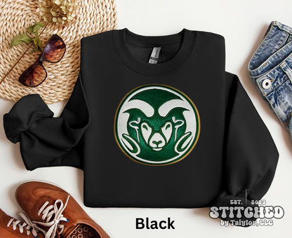 CSU Rams Glitter Logo - Embroidered