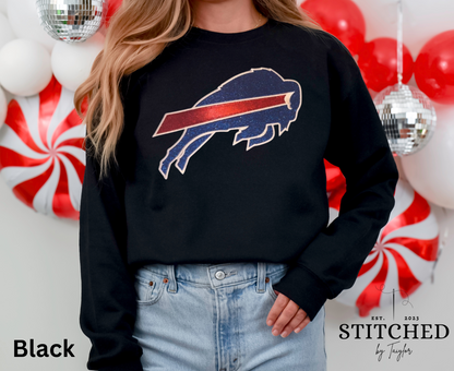 Buffalo Bills Glitter Logo - Embroidered