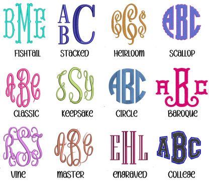 MONOGRAM BIBLE COVER - Embroidered