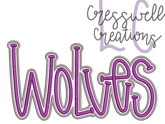 WOLVES PUFF - Embroidered