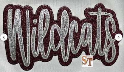 WILDCATS Double Glitter - Embroidered (SEE DESCRIPTION)