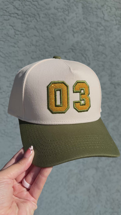 Glitter Hat | Customizable Number | Trucker Hat