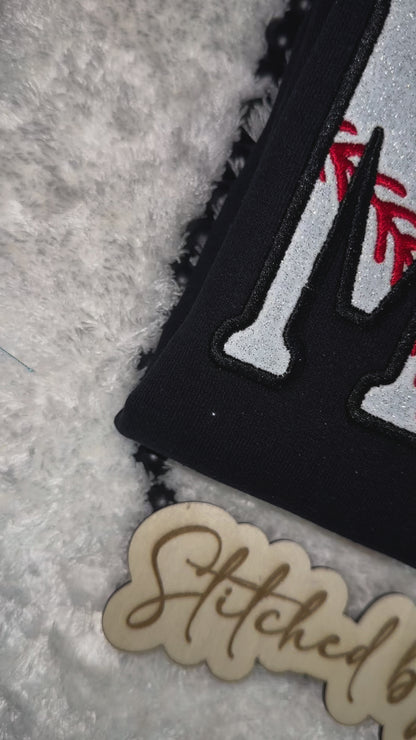 MAMA with Laces Glitter - Embroidered