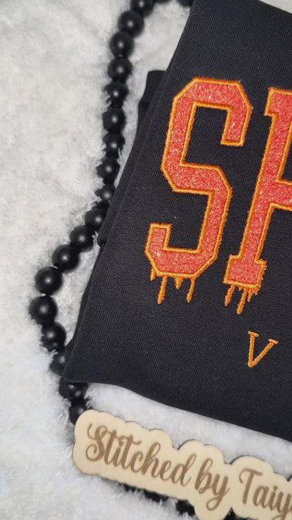 SPOOKY VIBES Glitter - Embroidered