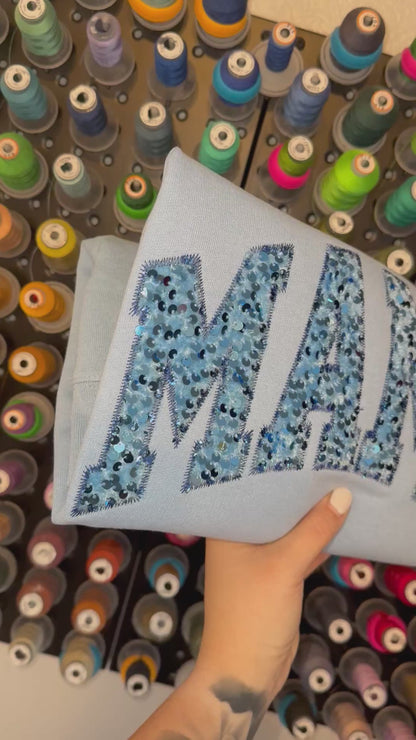 MAMA Sequin Design - Embroidered