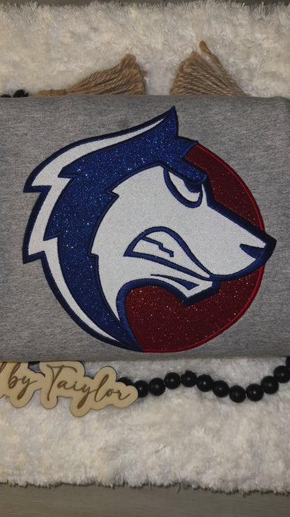 CSU-Pueblo Glitter Logo - Embroidered