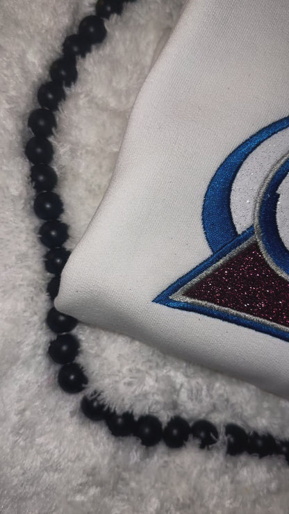 Colorado Avalanche Glitter Logo - Embroidered