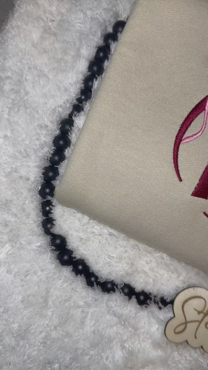 Dr. Pepper Bow - Embroidered